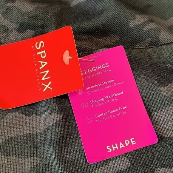 Spanx Black Camo‎ Look At Me Now Seamless Leggings Size 3X NWT - Picture 10 of 12